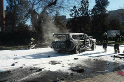  Автомобіль Олександра Хараберюша після вибуху 