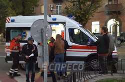 Місце ДТП біля скверу Дмитра Пешева