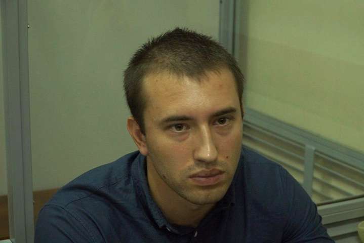 <span>Сергій Мазур під час засідання у Голосіївському суді Києва 18 липня 2018 </span> - У квартиру лідера С14 Мазура кинули гранату: є поранені