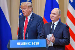 Дональд Трамп і Володимир Путін під час зустрічі у Гельсінкі