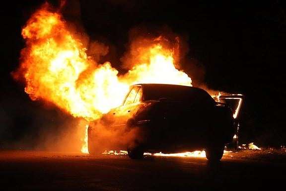 На столичних дорогах згоріли два автомобілі BMW