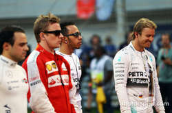 Райкконен, Хемілтон та колишній чемпіон Формули-1 Ніко Росберг