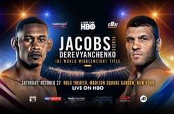 Боксери Дерев'янченко і Джейкобс провели традиційну дуель поглядів (відео)
