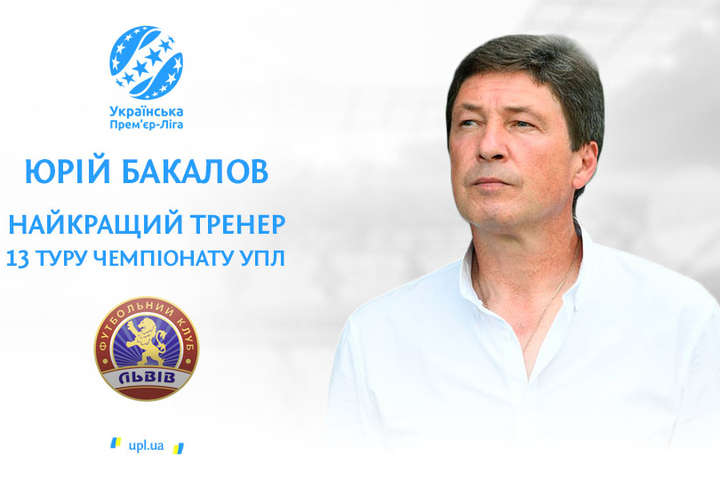 Найкращим тренером 13-го туру Прем’єр-ліги визнали наставника «Львова» за перемогу над «Динамо»