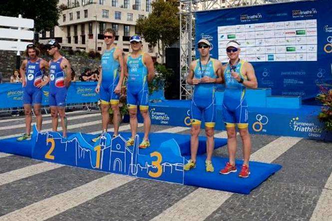 Українські паратриатлоністи здобули чотири медалі на Кубку світу у Португалії