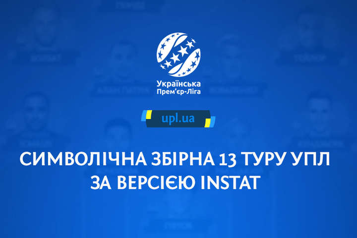 Визначилася символічна збірна 13-го туру Прем'єр-ліги України на основі оцінок InStat (фото)