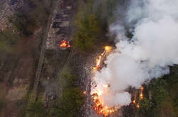  Вибухи боєприпасів в Ічні.&nbsp;  Фото: Dronarium Україна 