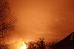 Пожежа на газопроводі спалахнула у суботу ввечері