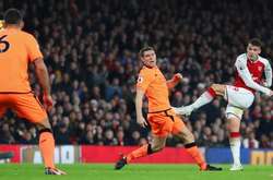 Лондонський «Арсенал» вдома зіграв у видовищну нічию із «Ліверпулем» (відео)