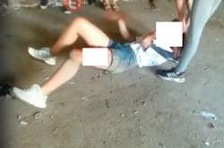 Недитячі розборки. У Дрогобичі 20-річна дівчина жорстко побила школярку (відео)