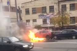 У результаті потрійної ДТП загорівся один автомобіль