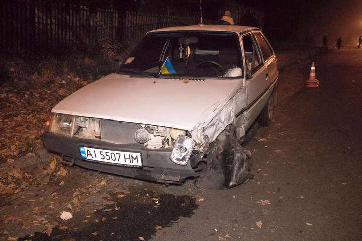 У Києві п’яний водій «Таврії» влетів у Daewoo і втік з місця ДТП у ліс