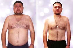 Герой проекта «Цієї миті рік потому» похудел на 53 кг во имя любви