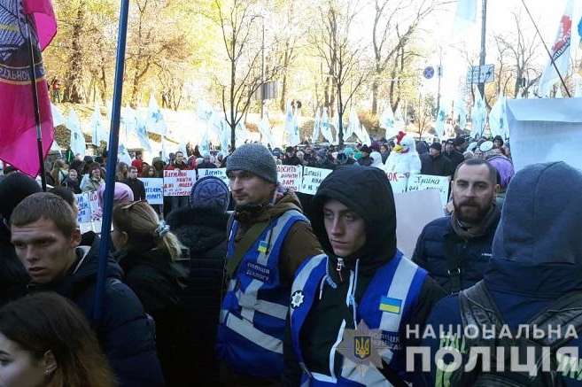 У поліції заявили, що провокацій на акціях «євробляхерів» у Києві не було 