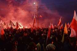  Демонстрация националистов в Варшаве год назад 