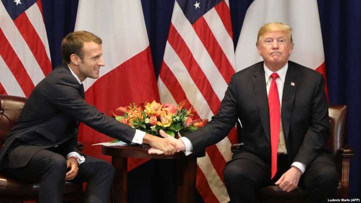 Трамп і Макрон у Парижі обговорили обороноздатність Європи