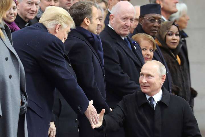 Церемонія в Парижі: Путін приїхав останнім