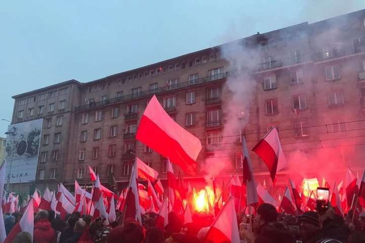 У Варшаві пройшов марш з нагоди 100-річчя незалежності Польщі
