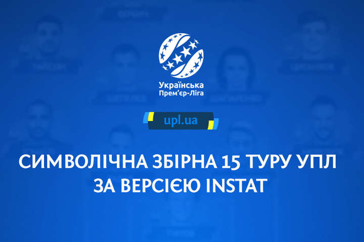 Визначилася символічна збірна 15-го туру Прем'єр-ліги України на основі оцінок InStat (фото)