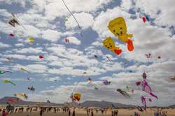 В Испании прошел международный фестиваль воздушных змеев. Фотогалерея