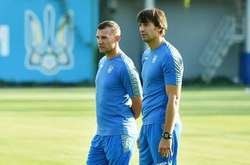 Як Шевченко з Шовковським змагалися у точності на тренуванні збірної. Відео