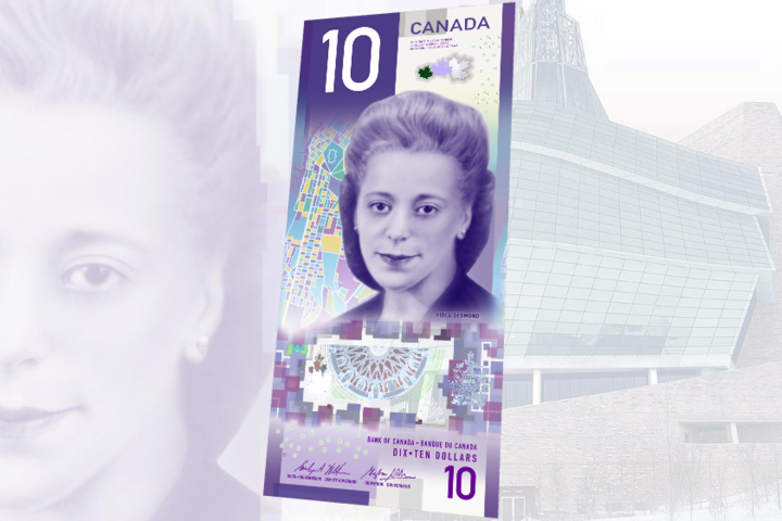 Канада введет в обращение купюру с вертикальным изображением