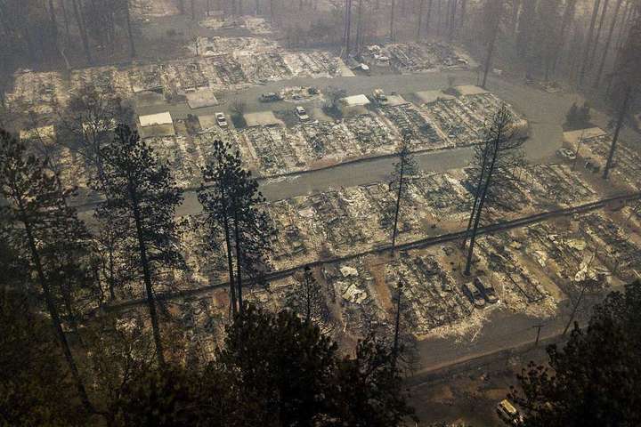 Лісові пожежі у США: кількість жертв зросла до 80