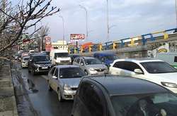 Протести «євробляхерів» спровокували у Києві семибальні затори (карти)