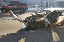 В результаті ДТП&nbsp;сильно постраждав водій &laquo;Славути&raquo; і сам автомобіль&nbsp;