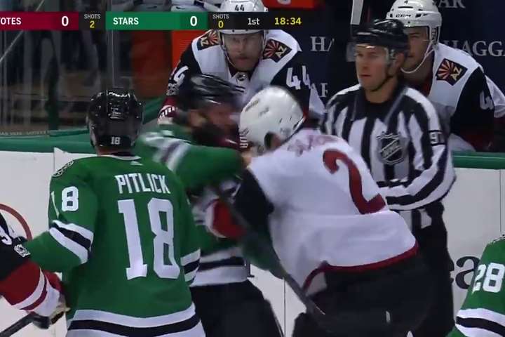 Хокеїсти побилися під час матчу НХЛ (відео)