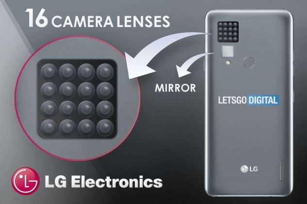 LG выпустит смартфон с 16-ю камерами