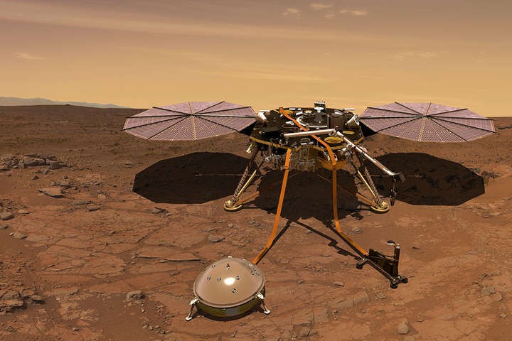 NASA посадило на Марс зонд InSight