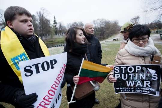 У Вільнюсі протестують проти агресії Росії у Керченській протоці