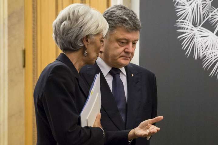 Порошенко сьогодні проведе переговори з головою МВФ