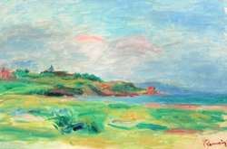  
 
 Пьер-Огюст Ренуар. «Залив, море, зеленые скалы»  
 
 