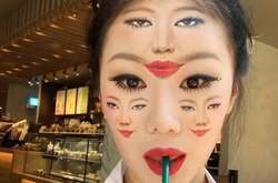 Лицо стало полотном. Фантастические оптические иллюзии от визажистки из Кореи