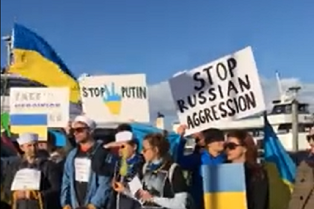 У США провели перформанс, протестуючи проти російської агресії в Україні