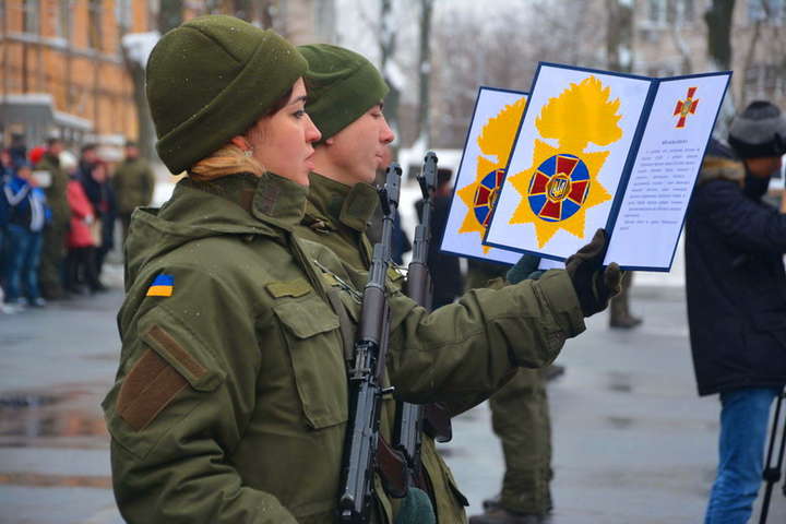 У Вінниці нацгвардійці військової частини 3008 присягнули на вірність Україні