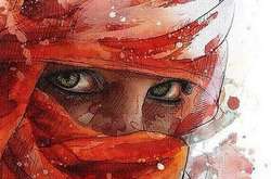 Сирийская художница рисует нежные акварельные портреты восточных красавиц