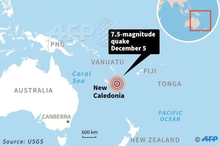 Біля Нової Каледонії стався потужний землетрус, існує загроза цунамі