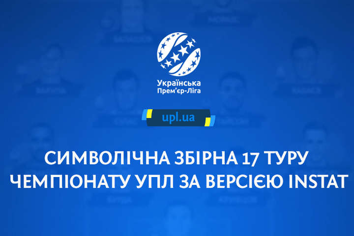 Визначилася символічна збірна 17-го туру Прем'єр-ліги України на основі оцінок InStat (фото)