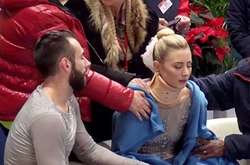 Американська фігуристка впала вниз головою з рук партнера. Відео моторошного епізоду