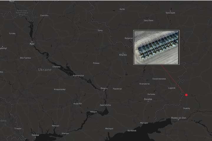 Супутник зафіксував сотні російських танків біля кордону з Україною