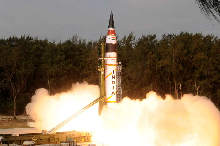 Індія провела випробування найпотужнішої ракети свого арсеналу Agni-V