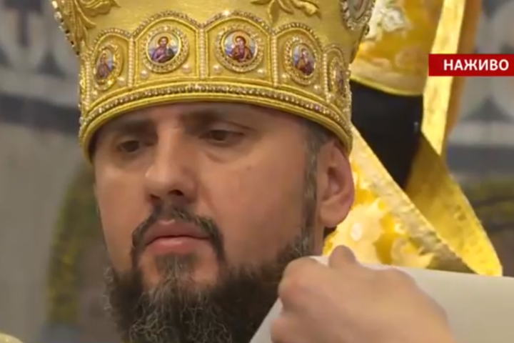 У Києві провів першу літургію предстоятель Православної церкви України (відео)