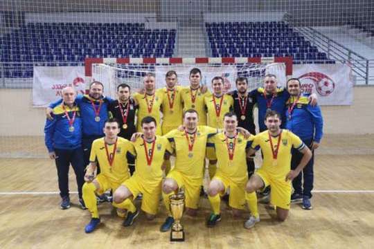 Збірна України з вадами зору обіграла Росію та вдруге стала чемпіоном Європи з футзалу