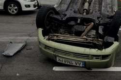  Автомобіль «Деу» перекинувся на дах 