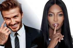 Наоми Кэмпбелл и Дэвид Бекхэм