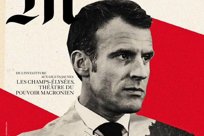 Французький журнал Le Monde вибачився за скандальну обкладинку з Макроном