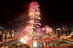 Новорічний феєрверк у Дубаї